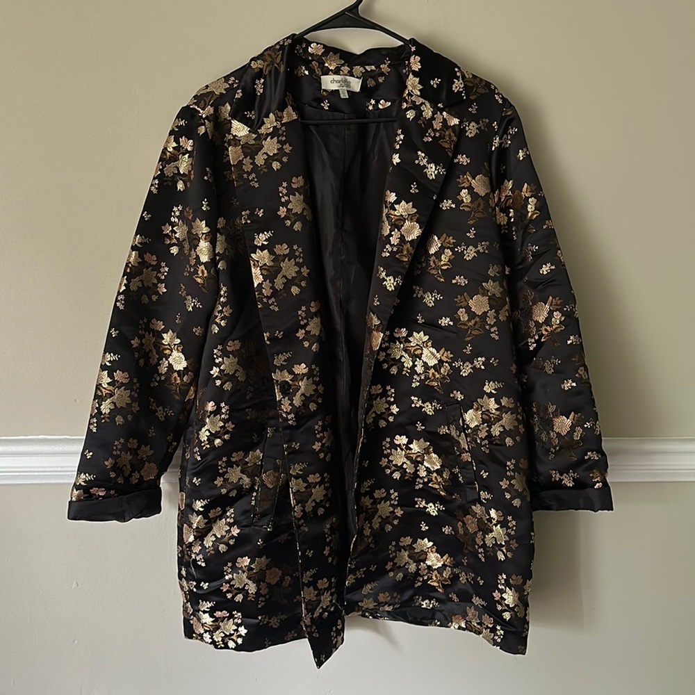 Mid-thigh length dress coat/blazer (xl)